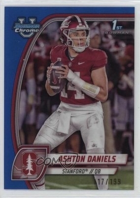 2024 Bowman U Chrome Blue Refractor 117/199 Ashton Daniels #16 0e9i