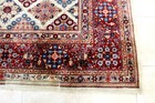 10X14  INCREDIBLE RARE ANTIQUE HAND KNOTTED VEGETABLE DYE GEOMETRIC SAROUKK RUG — photo 6