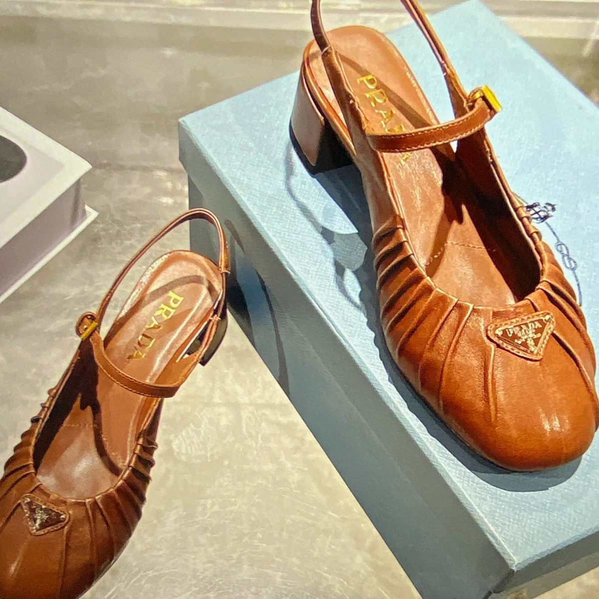 PRADA Buckle Leather Upper Heels for Women for sale | eBay