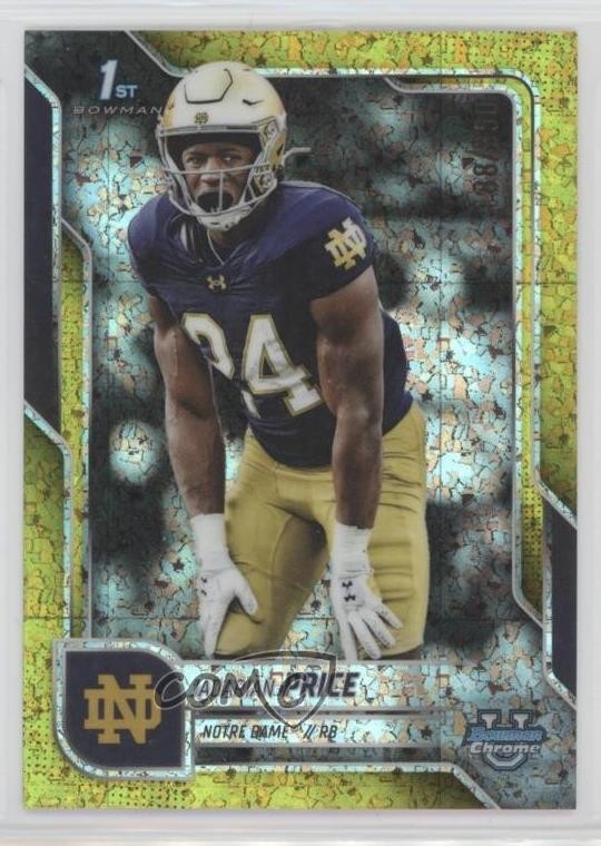 2025 Bowman U Chrome Yellow Mini-Diamond Refractor /350 Jadarian Price #117 0um3