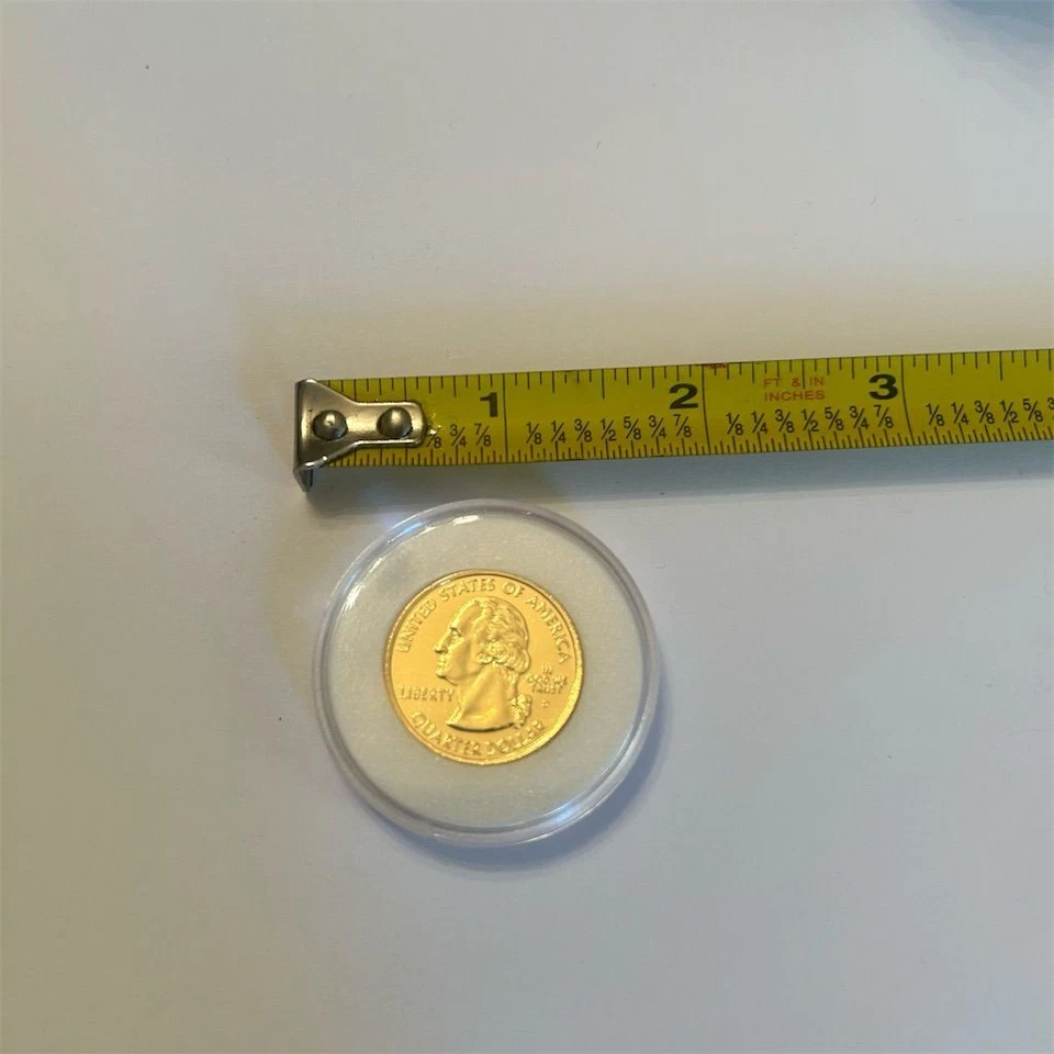 2004 Texas State Quarter 24KT Gold Plated Uncirculated Coin - Image 2 of 2