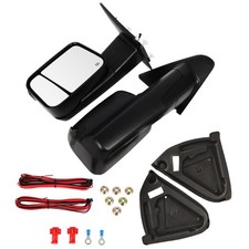 Pair Power Heated Tow Mirrors For 03-08 Dodge Ram 1500 2500 3500 Led Turn Signal