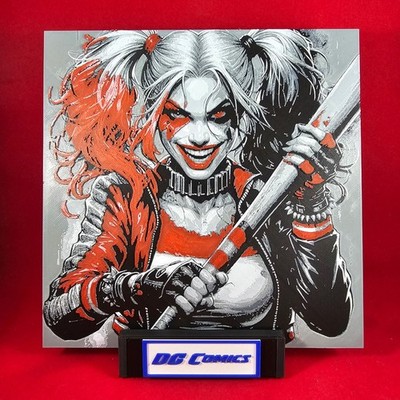 Chaotic Female Villain Wall Art 3D Printed Comic Style DisplayHigh quality