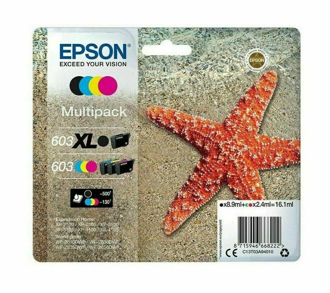 Original Epson 603XL High Capacity Ink Cartridge Multipack (C13T03A64010) - Image 8