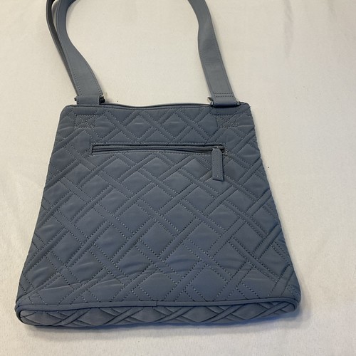 Vera Bradley Microfiber Hipster Grey Quilted Crossbody Purse Bag - Bild 6 von 6