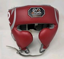 Rival Boxing RHG100 Professional Headgear - Red/Silver