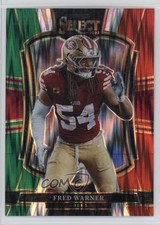 2025 Panini Select Premier Level Green & Red Shock Prizm Fred Warner #118