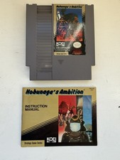 Nobunaga's Ambition (NES, 1989) Cartridge And Manual