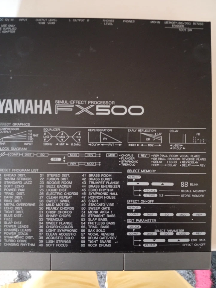 Simultan Effect Yamaha FX 500 - Bild 3 von 4