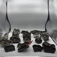 Lot Of 19 Antique/VTG Tin Animal Cookie Cutters Primitive soldered variety Z6