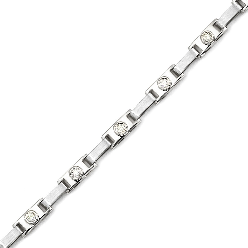 LXR 14K Weigold Zargenfassung Set Diamant Link Armband 1 ct 1881990₽