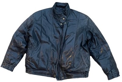 Eddie Bauer Legends Journeyman Bomber Jacket Men's Medium Black Leather Flight