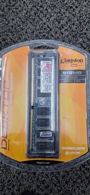 Kingston 512MB PC3200 DDR1  DIMM KVR400/512R NOS