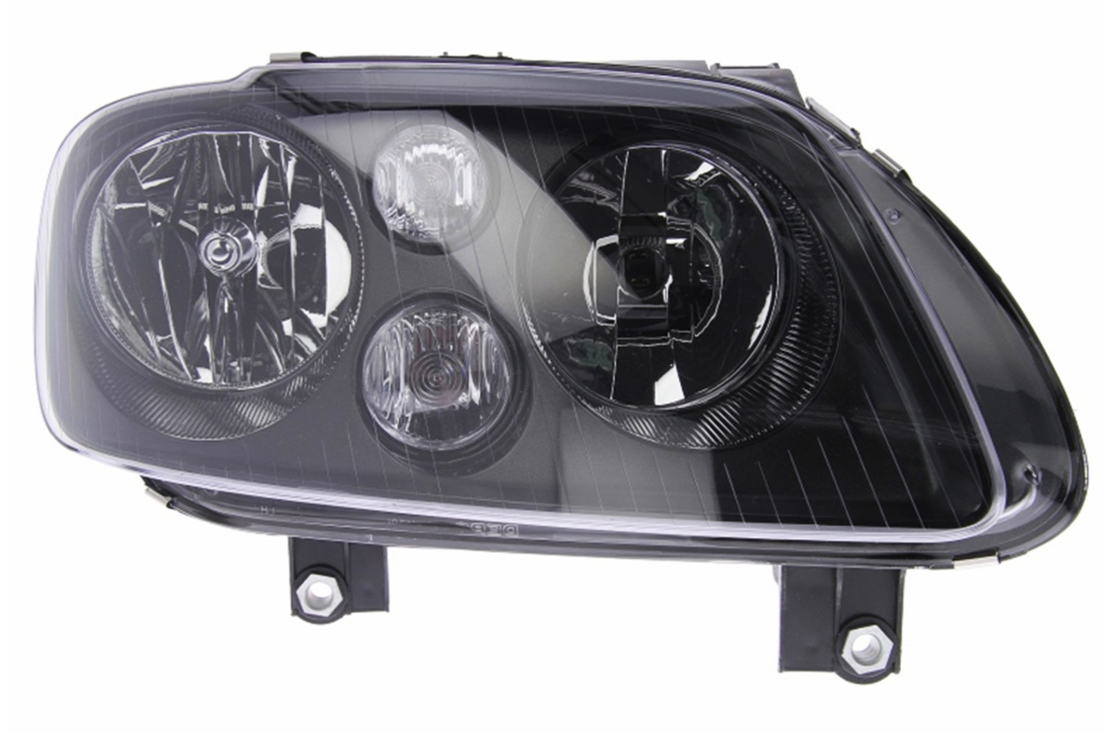 Optique de phare droit H7 électrique noir pour VW Caddy III avec moteur intégré
