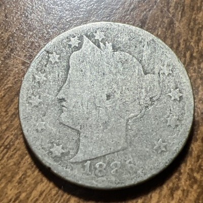 VERY Rare 1886 Liberty V cents 5 Cents  Actual Coin Listed Below Compare W/APMEX