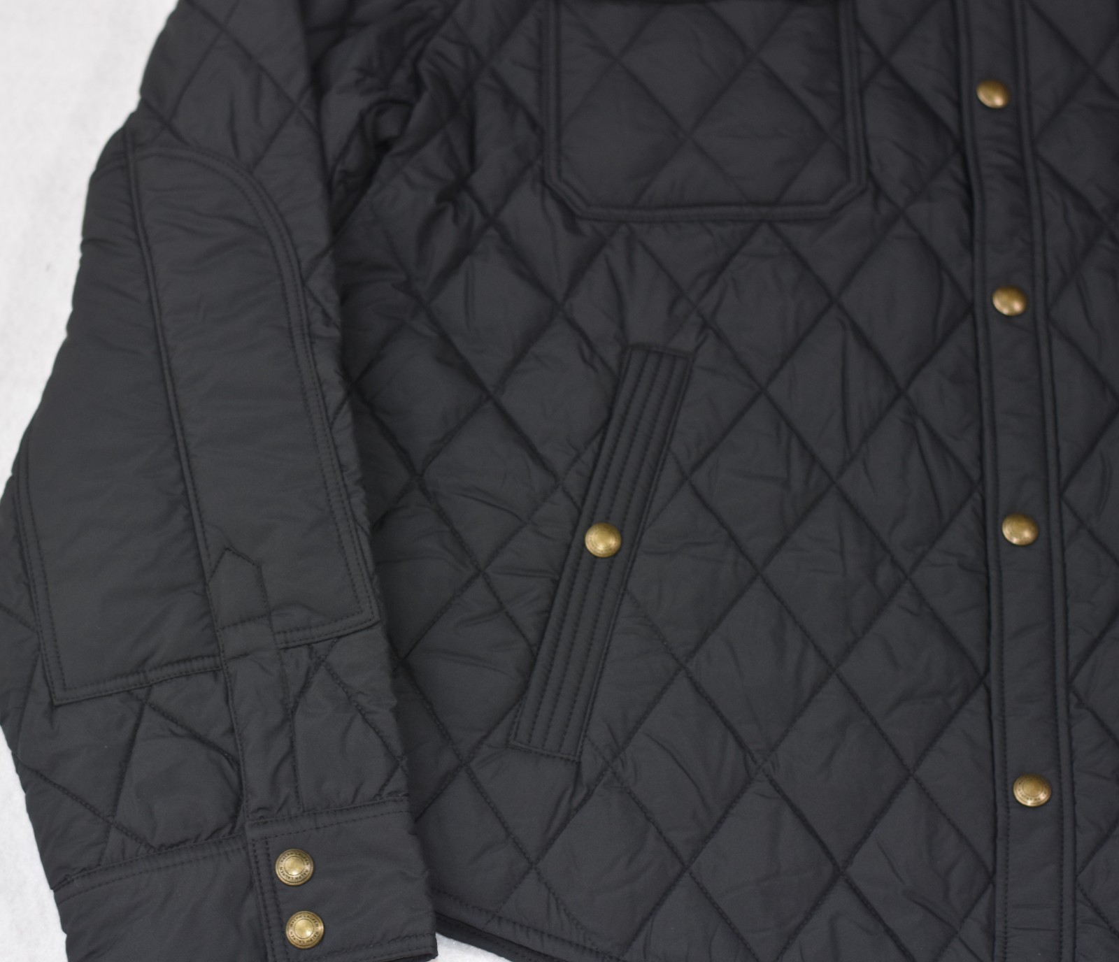 Polo Ralph Lauren Beaton Quilted Water-Repellent Jacket Shacket Black XXL NWT image 2