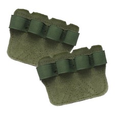 Anti-Slip Workout Grip Pads, Lifting Grips Pads,2 Pack  Cowhide  Green