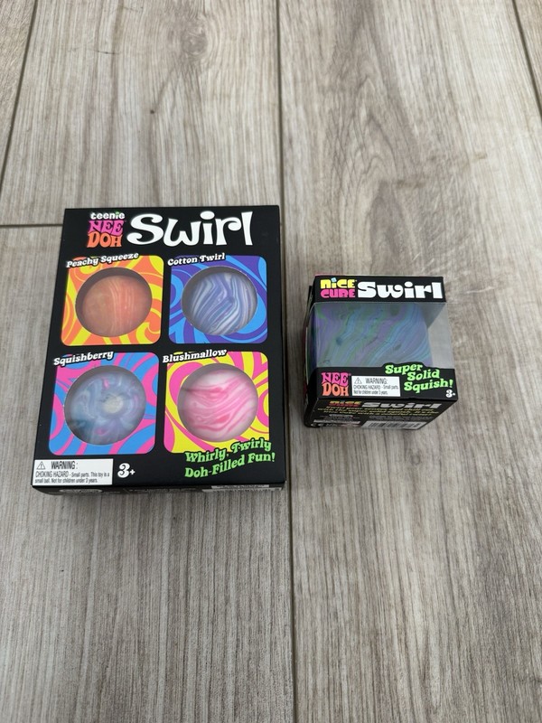 NeeDoh Bundle Nice Cube Swirl Teenie Swirl Brand New Sealed