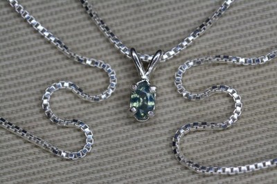 Alexandrit Halskette 0,15ct Anhänger natürliche Erde abgebaut echte echte Farbe AP3