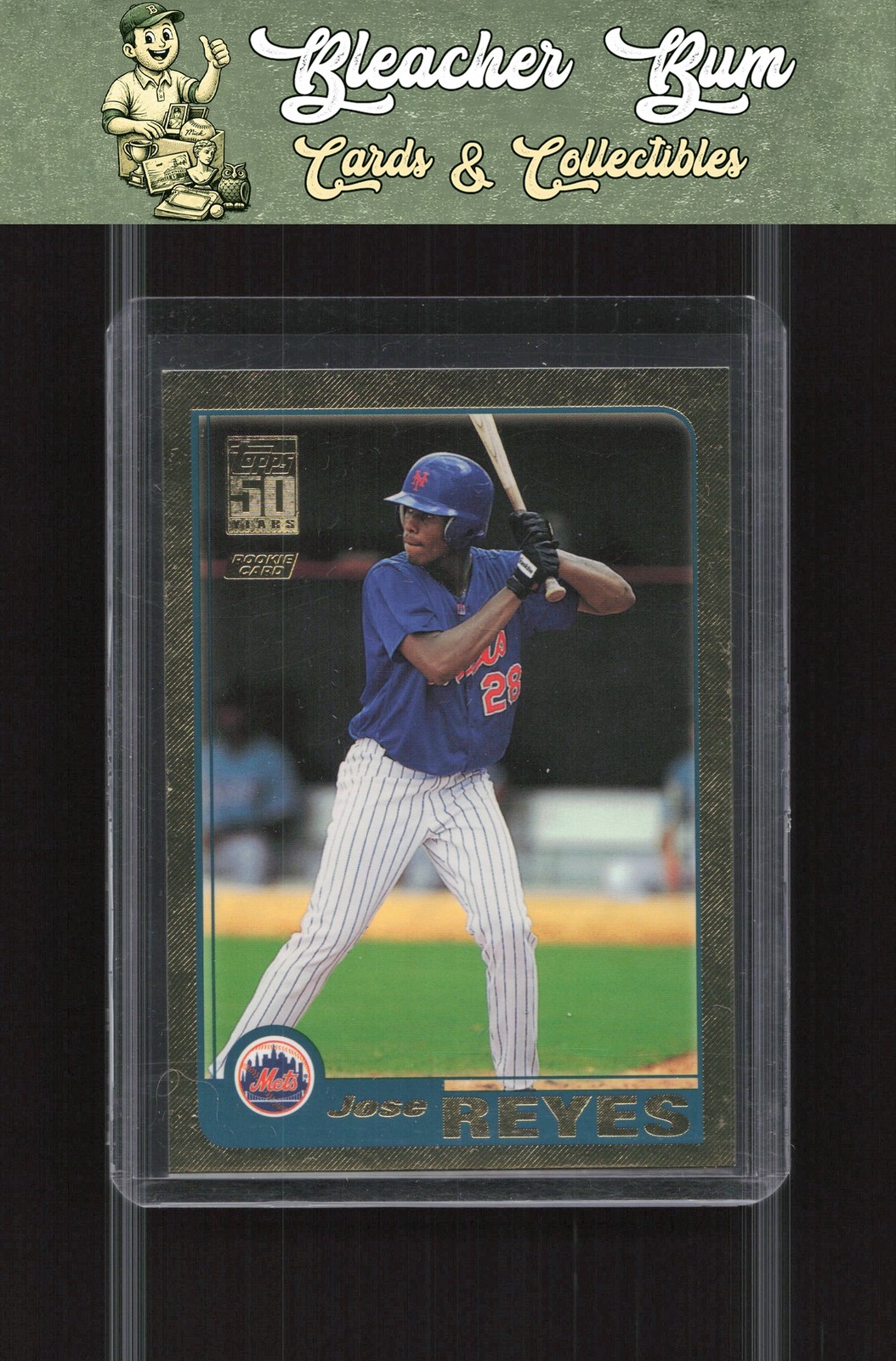 2001 Topps Traded & Rookies T242 Jose Reyes Gold #/2001