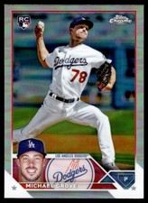 Michael Grove 2023 Topps Chrome Refractors #22 Los Angeles Dodgers 28379