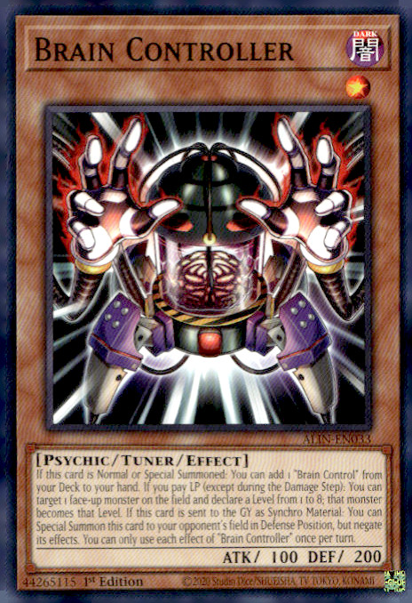 Yu-Gi-Oh! TCG Alliance Insight Brain Controller ALIN-EN033