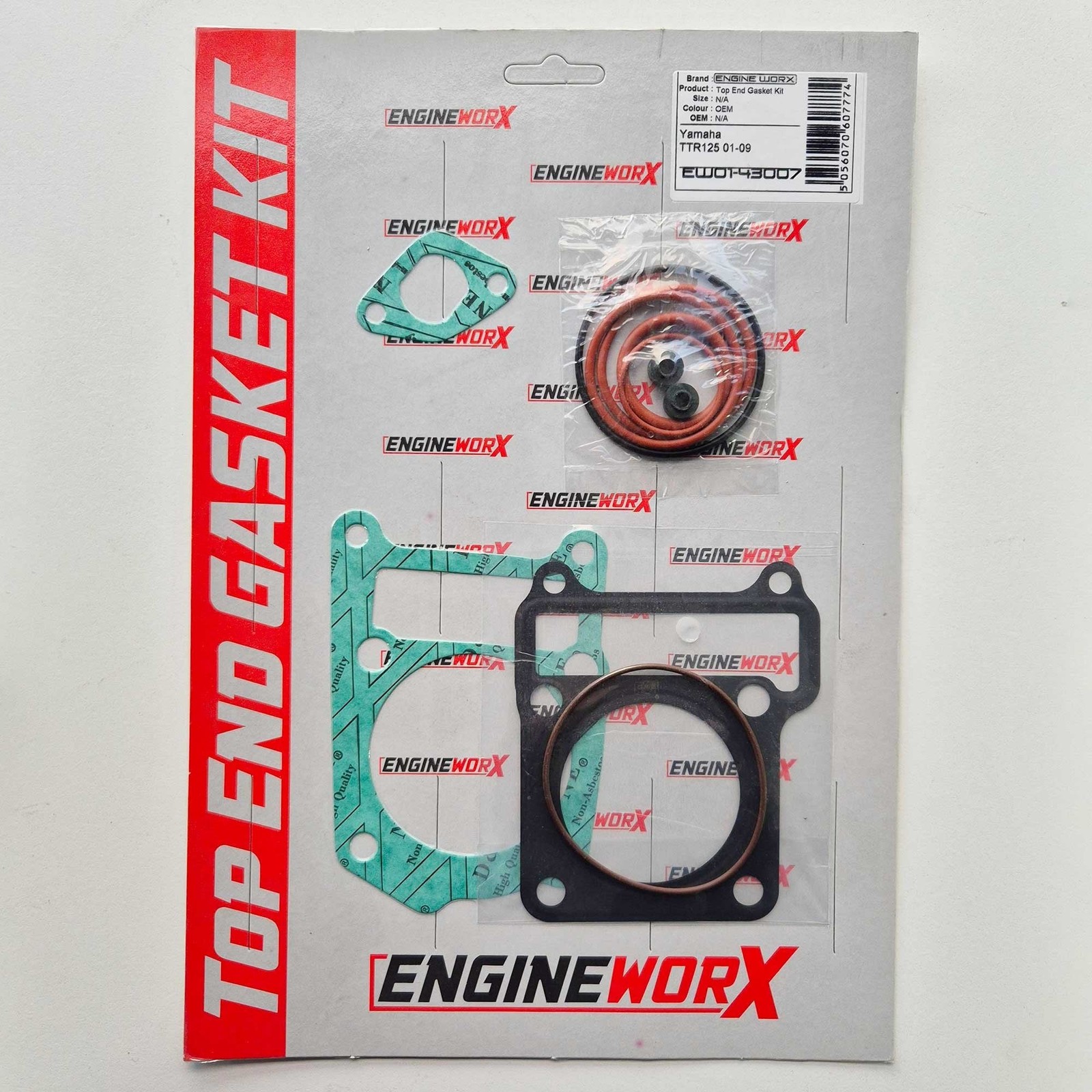 EngineWorx - Top End Gasket Kit - Yamaha TTR125 05-15, XT125X/R 05-08, YBR125 05