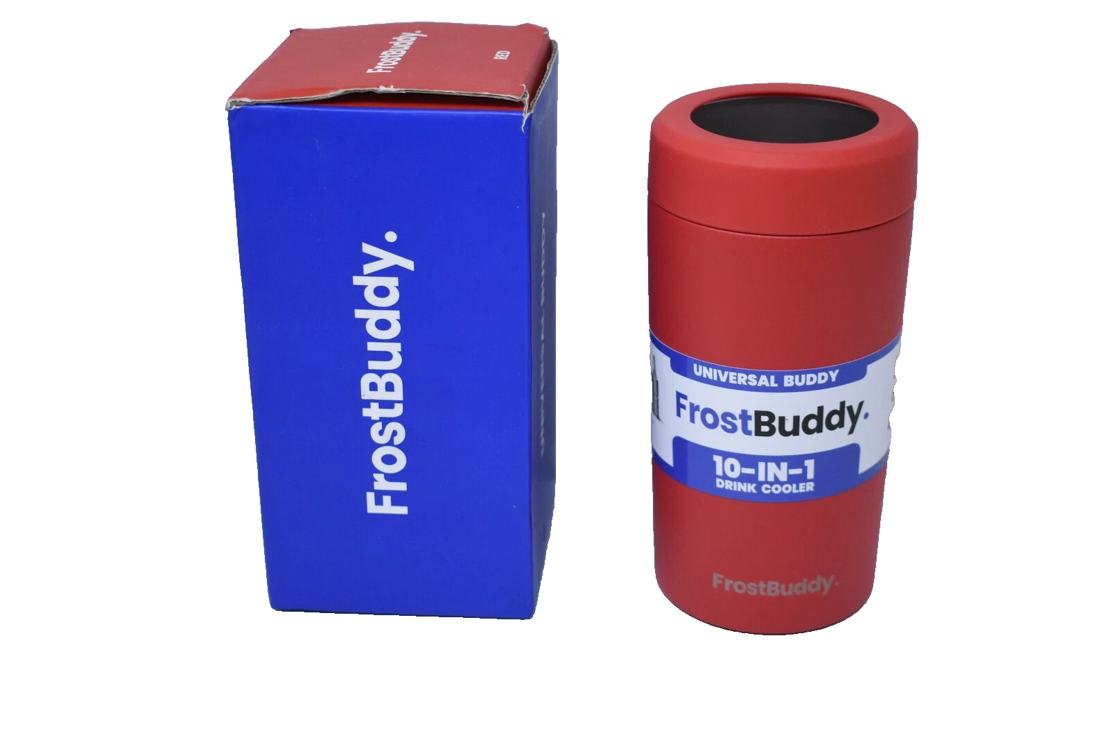 FrostBuddy Universal Buddy 10-in-1 Drink Cooler Stainless Steel Fits Cans Bottle