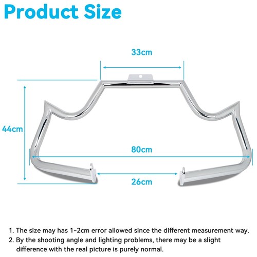 Engine Guard Crash Bar Steel Chrome Fit For Harley Softail FL Fatboy Slim 2010 - Picture 2 of 13