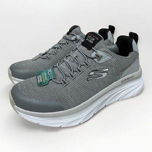 Skechers Shoe Walker Men Extra Wide Gray Memory Foam Cushion Size 9.5 232045ww - Picture 8 of 10