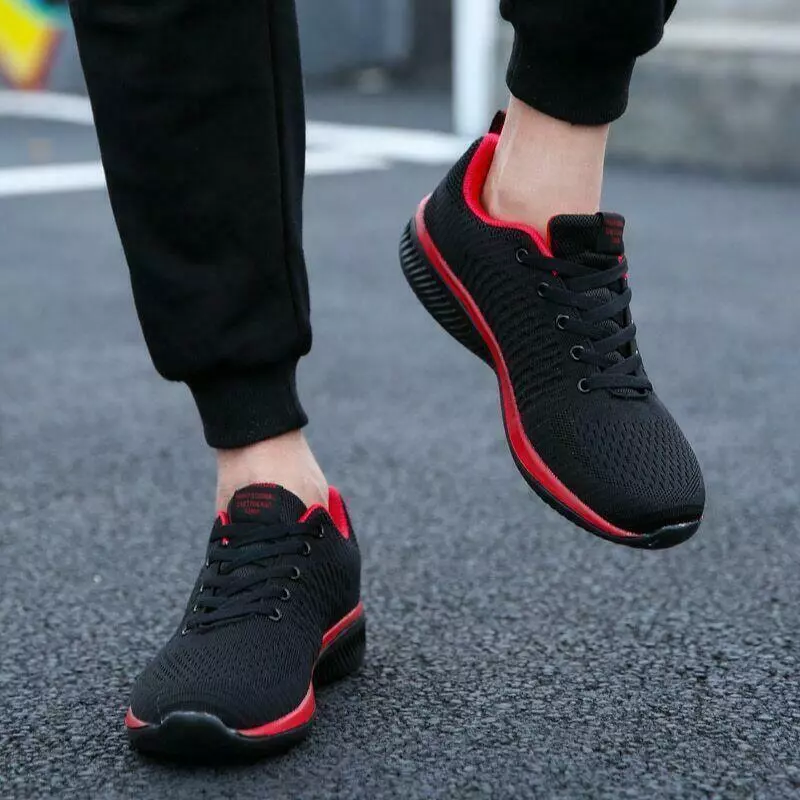 Men Sneakers Lightweight Running Sport Shoes Walking Casual Breathable Shoes