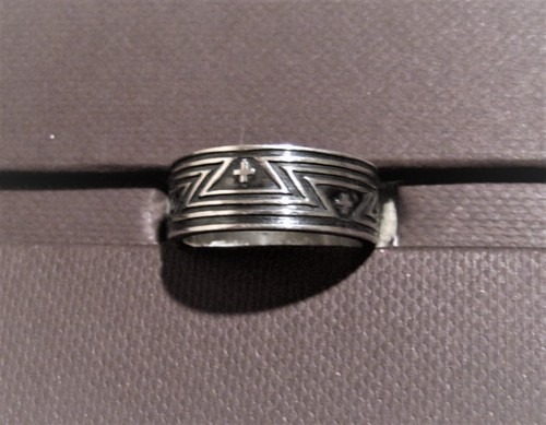 Ring, 925er Silber, teilw. geschwärzt. Breite 0,7 cm - Picture 5 of 7