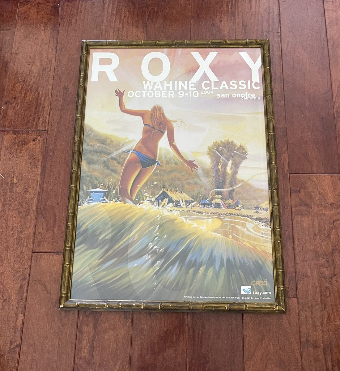 Roxy Wahine Classic San Onofre Women's Surfing Contest Poster 2004