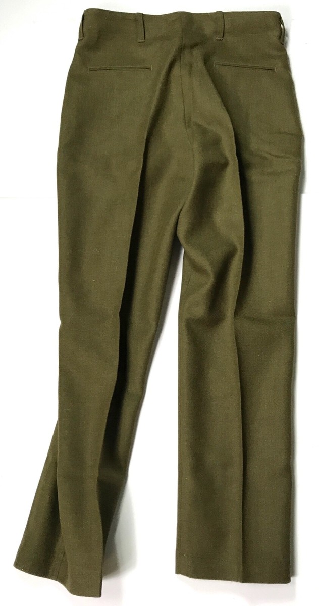 WWII US M1937 WOOL COMBAT FIELD STRAIGHT LEG TROUSERS- SIZE WWII US M1937 WOOL COMBAT FIELD STRAIGHT LEG TROUSERS- SIZE