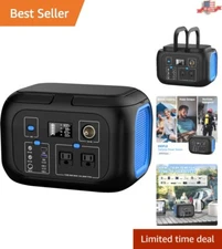 600W Portable Power Station - 296Wh Solar Generator with 9 Outputs & Fast Charge