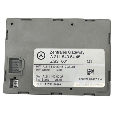 07-09 Mercedes W211 E550 CLS550 Central Gateway Computer Steuergerät Einheit