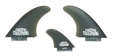 Pacific Vibrations surfboard fins Twin + trailer lokbox base lok box