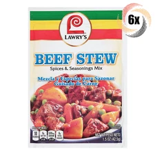 6x Packets Lawry's Beef Stew Flavor Spices & Seasoning Mix | No MSG | 1.50oz