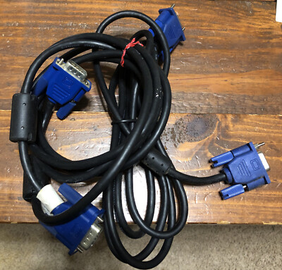 Set of 2 PAN-International Computer Cable AWM E87647-DG Style 20276 80C 30V VW-1