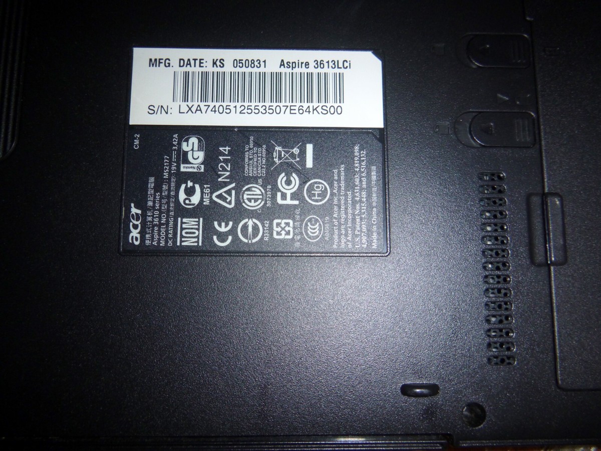 Acer Aspire MS2177 Laptop | eBay