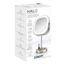 New Conair LED Double-Sided 1x/10x Vanity Mirror LED Lighted Makeup Mirrors