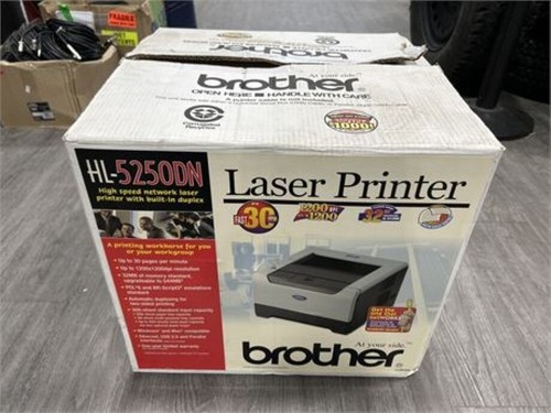 REDUCED-Brother HL-5250DN Monochrome Laser Printer in Original Factory ...