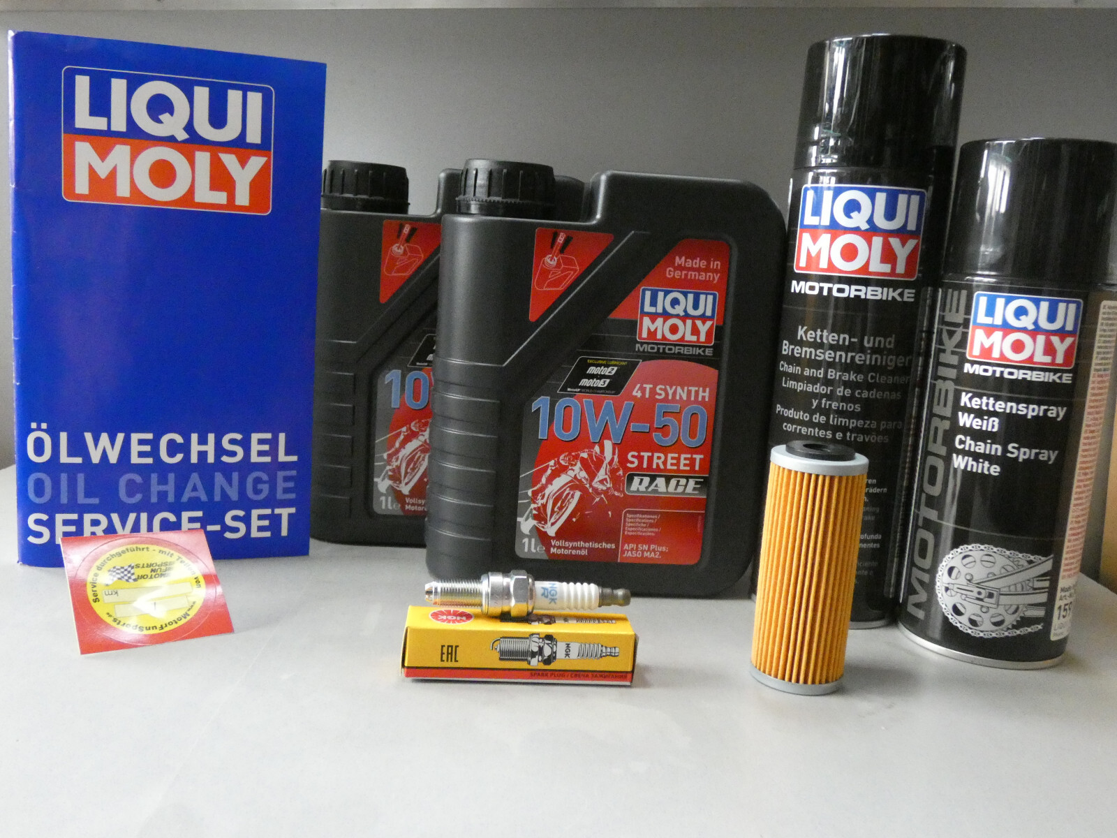 Maintenance Set KTM SX-F 505 Inspection Spark Plug Oil Service