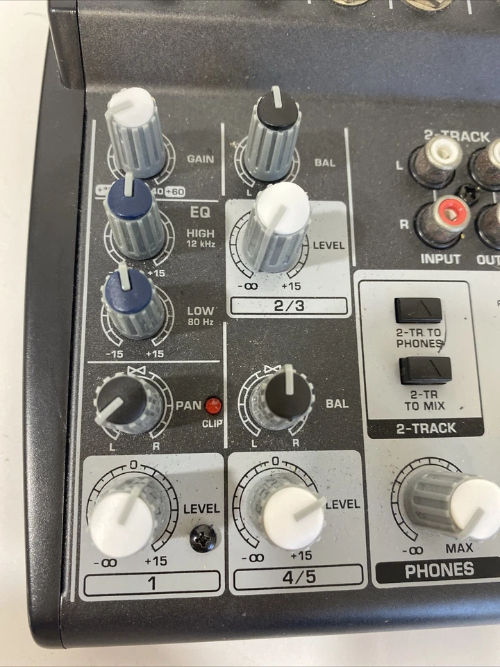 Behringer Xenyz 502 5-Input 2 Bus Mixer Mic Preamp British EQ Console No Cord - Image 4 of 4