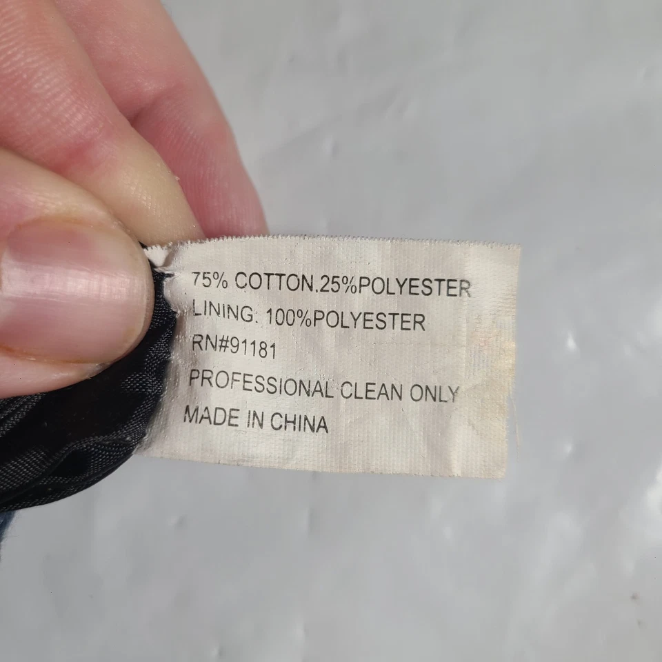 Bolso de mano con doble asa y billetera de mezclilla ranuras para tarjetas florales correa ligeramente desgastada Foto 2 de 4