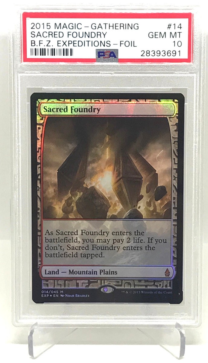 MTG MAGIC THE GATHERING SACRED FOUNDRY FOIL ZENDIKAR