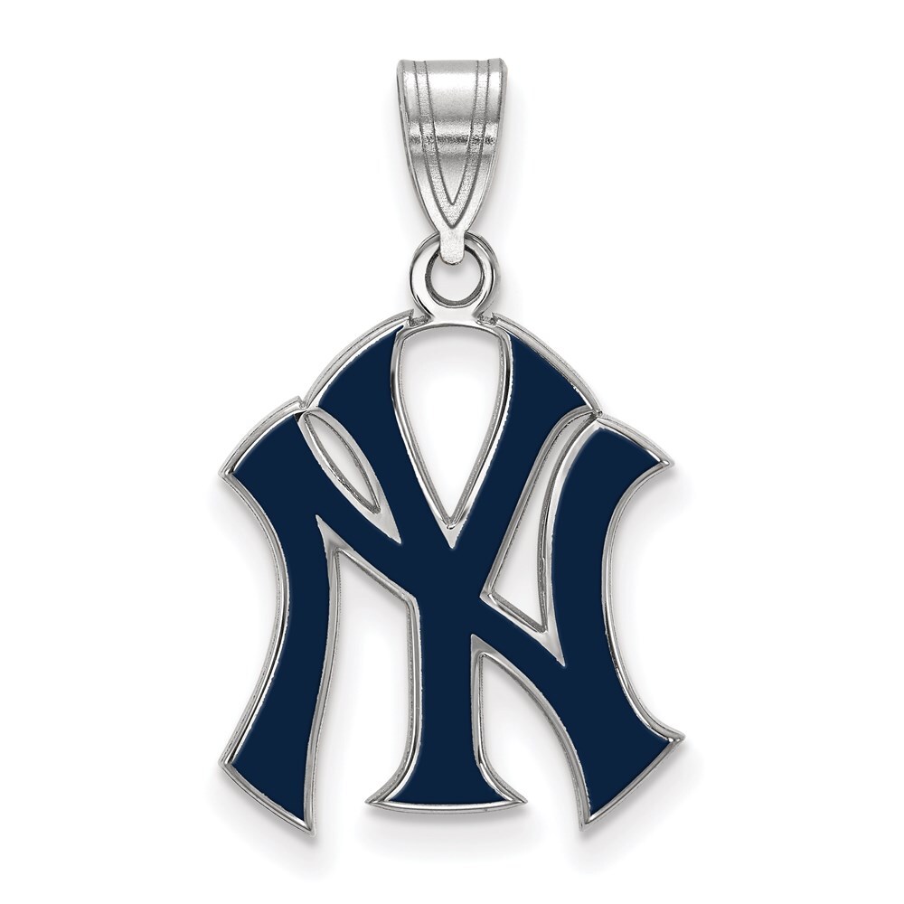Sterling Silver 925 New York Yankees MLB Baseball Pendant  NEW YORK YANKEES STERLING SILVER PENDANT display picture 1