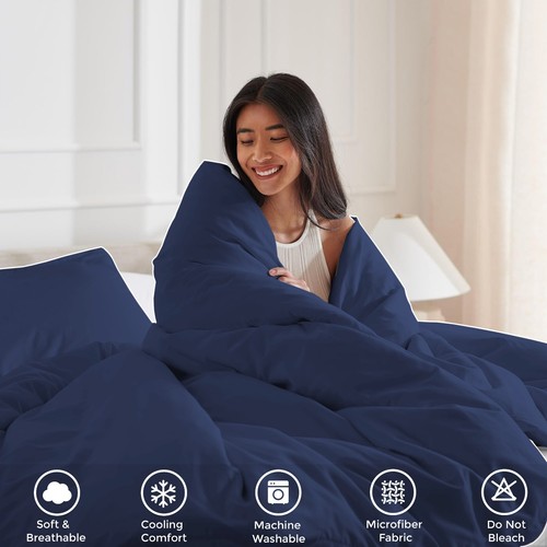 Duvet Cover Hotel Quality 3pc Luxury Bedding Set Single Double Super King Size - Picture 34 of 43