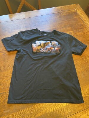 STAR WARS 3D Logo Vinyl Patch Shirt Sz L