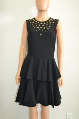 alexander mcqueen black gold dress 2010 Alexander McQueen Final Runway Collection Metallic-Gold Black Brocade  Dress main image 0